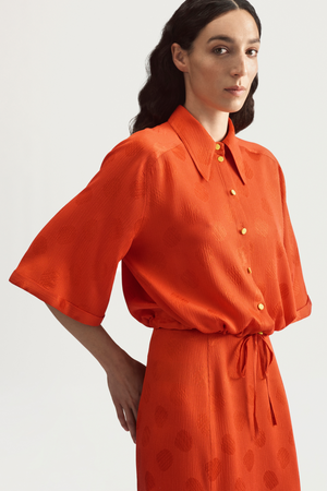 SUMMER ROLLER SHIRT - LOBSTER