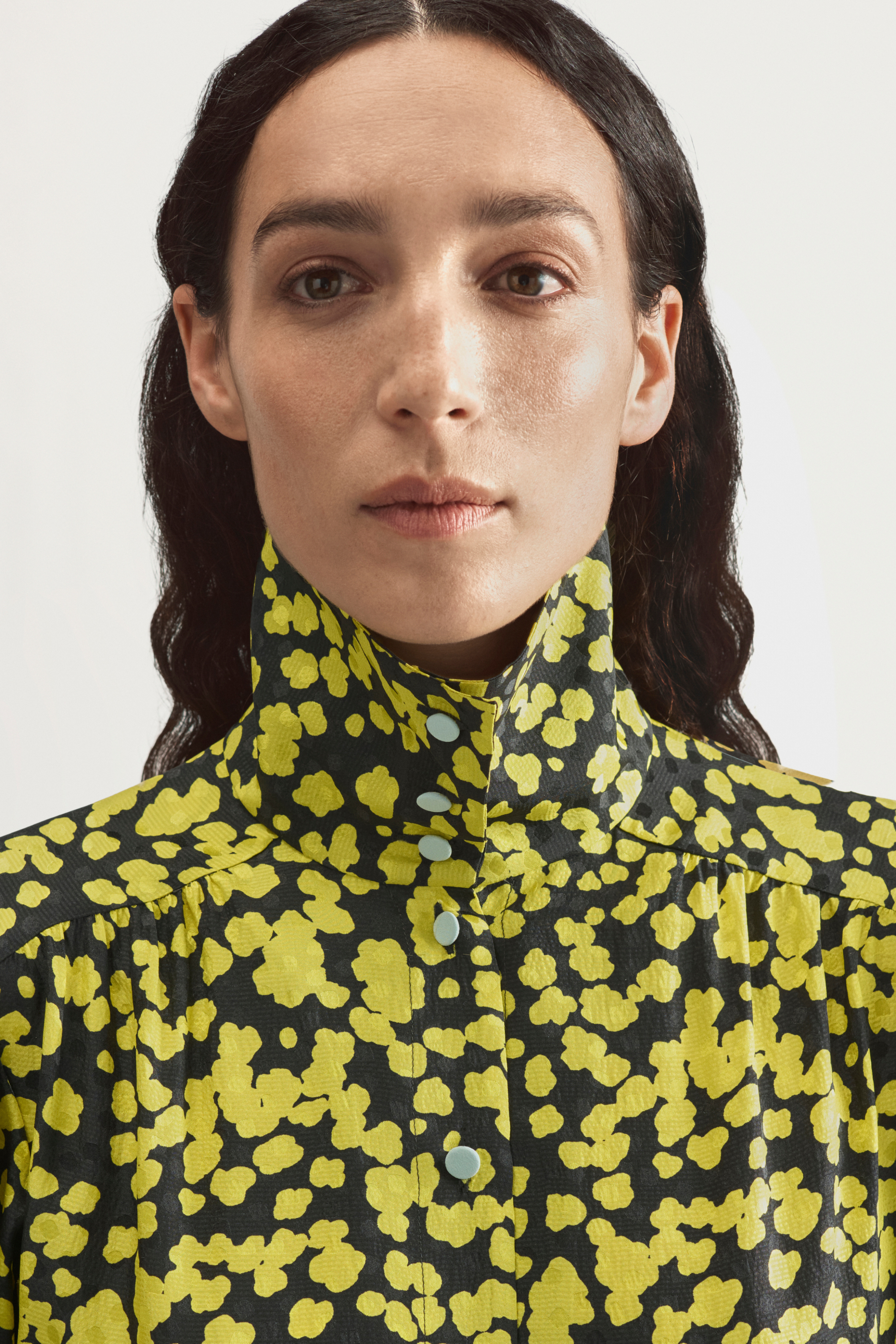 GIRAFFE BALLOON SHIRT - LIME BUTTERFLY