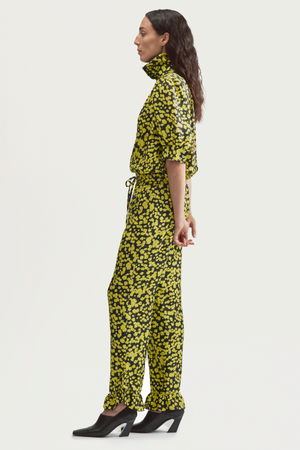 POPPY TROUSERS - LIME BUTTERFLY