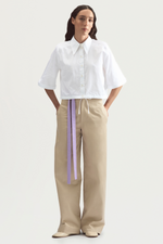SUMMER ROLLER SHIRT - WHITE POPLIN