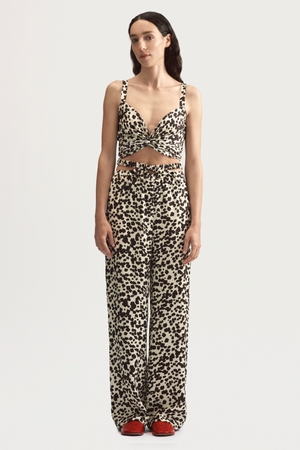 WRAP TOP - CHESTNUT TIGER