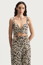 WRAP TOP - CHESTNUT TIGER