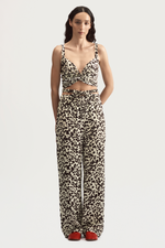 WRAP TOP - CHESTNUT TIGER