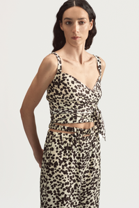 WRAP TOP - CHESTNUT TIGER