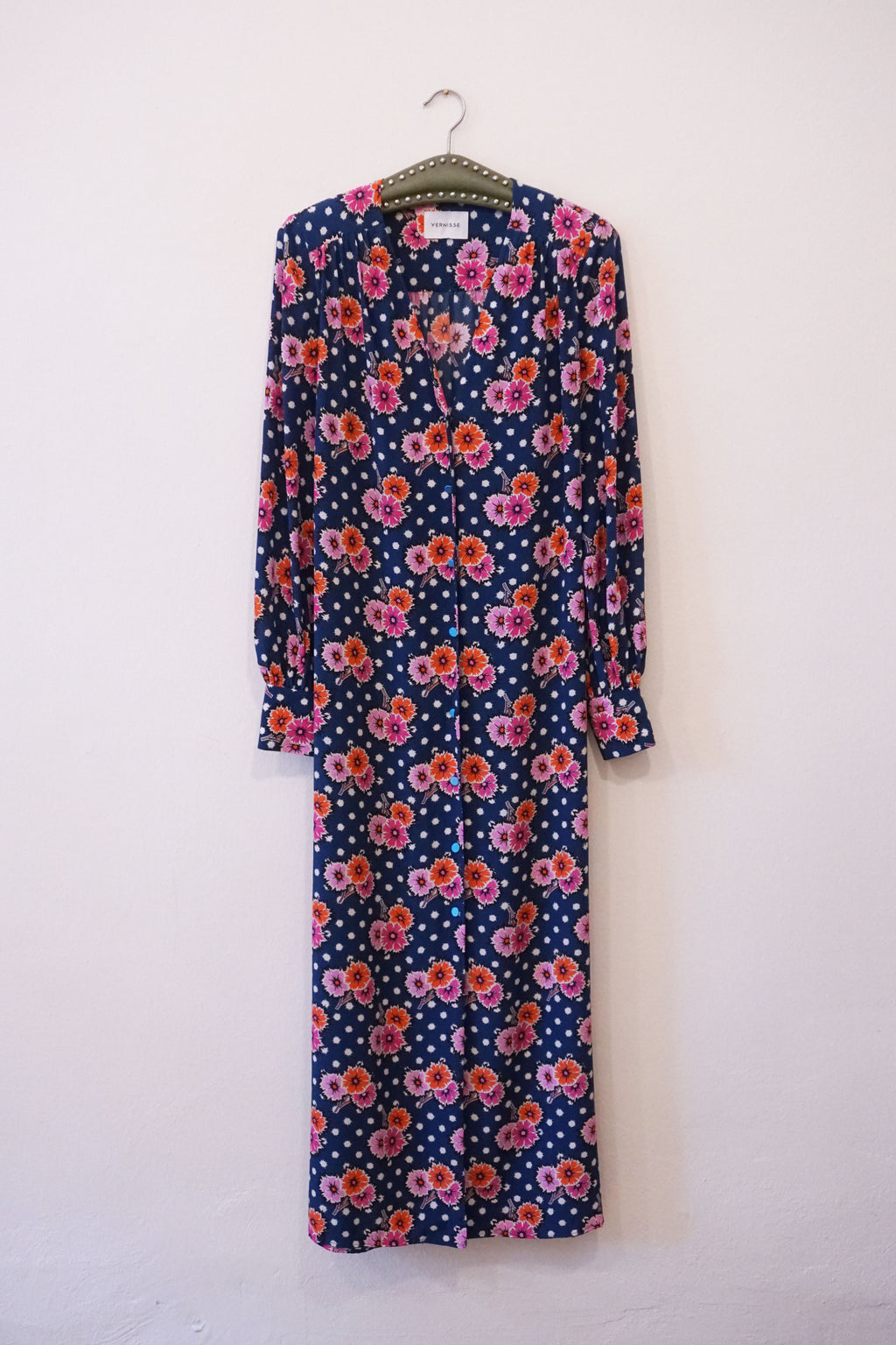 OOPSY DAISY LONG DRESS - FLOWERBOMB NAVY