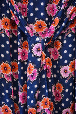 OOPSY DAISY LONG DRESS - FLOWERBOMB NAVY