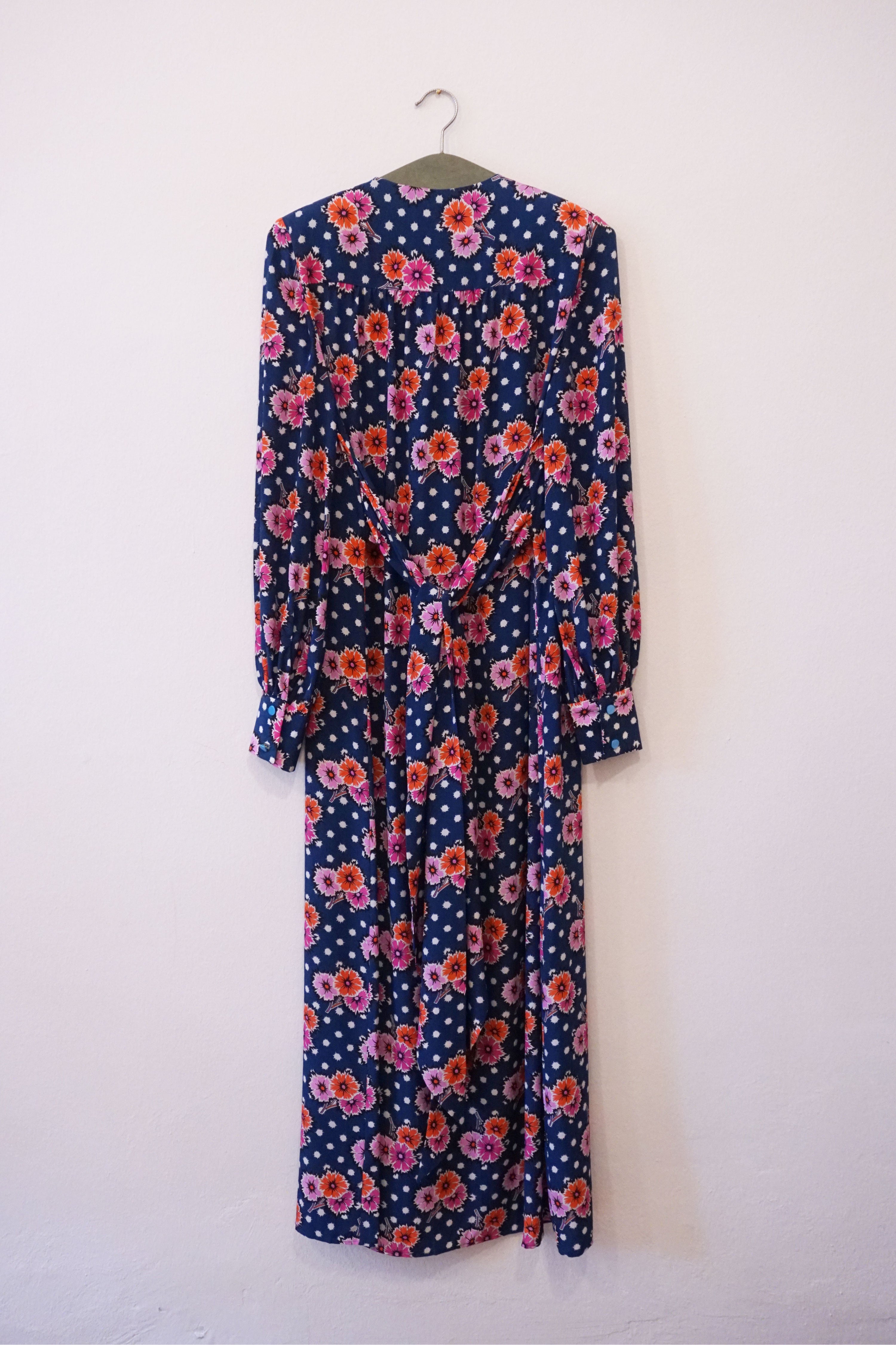 OOPSY DAISY LONG DRESS - FLOWERBOMB NAVY
