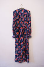 OOPSY DAISY LONG DRESS - FLOWERBOMB NAVY