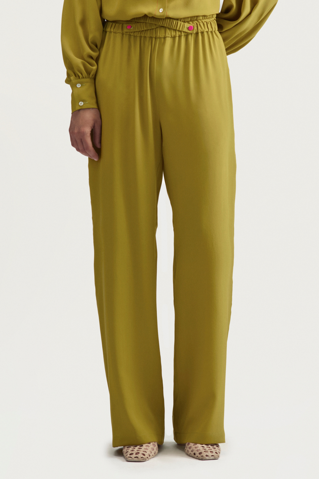 RIVIERA TROUSERS - ORCHIDEA PISTACHIO