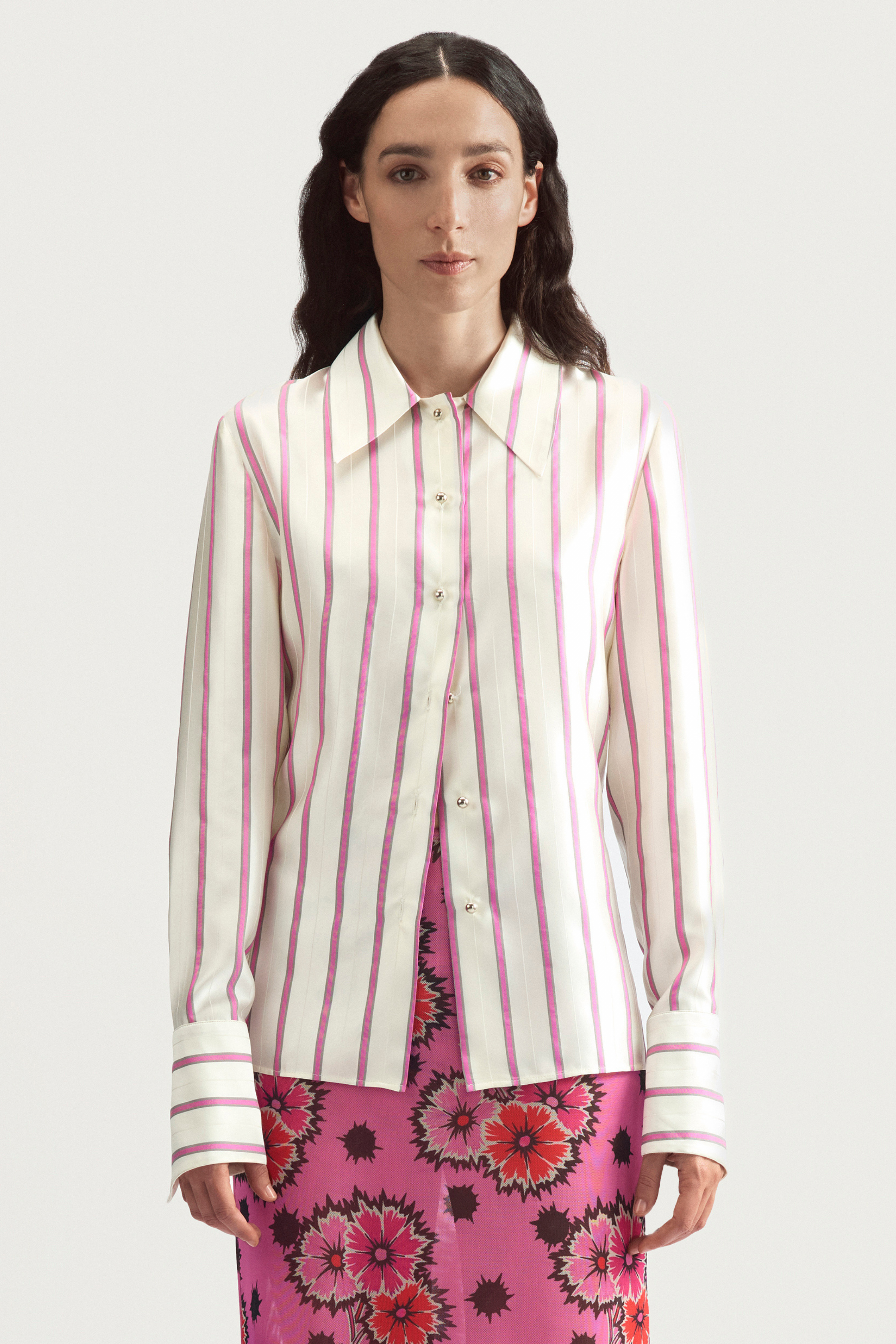 LOULOU SHIRT - PINSTRIPE