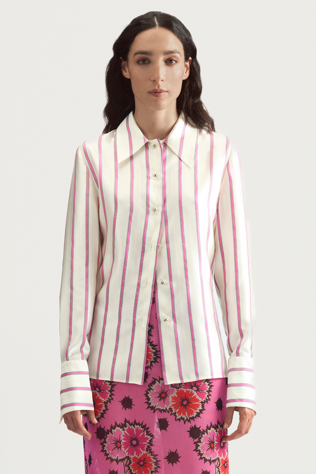 LOULOU SHIRT - PINSTRIPE