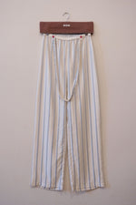 RIVIERA TROUSERS - PINSTRIPE SATIN