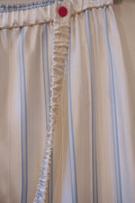 RIVIERA TROUSERS - PINSTRIPE SATIN