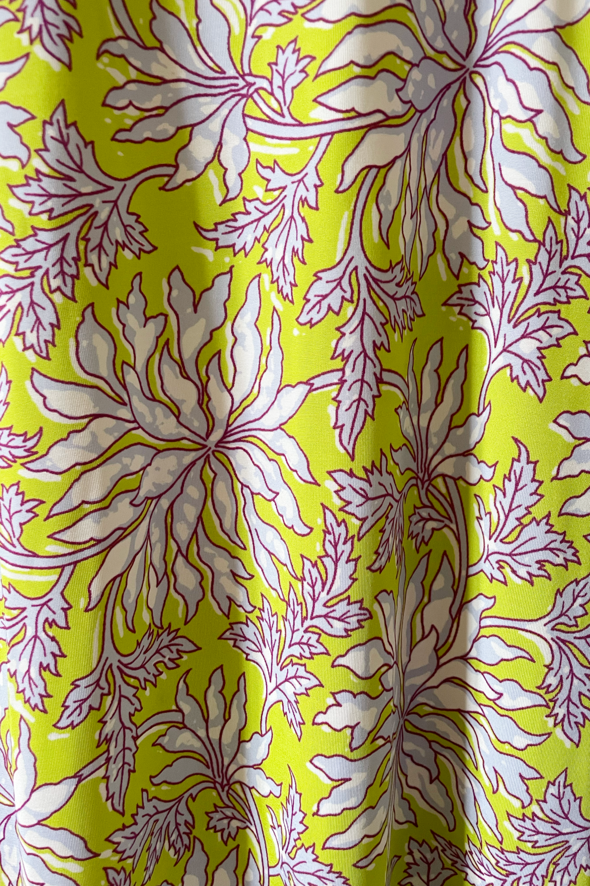 HALTER DRESS - TROPICAL LEAVES