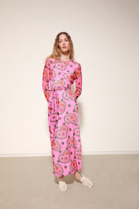 TULLE WRAP DRESS - FLOWERBOMB PINK