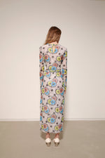 TULLE WRAP DRESS - FLOWERBOMB SAND