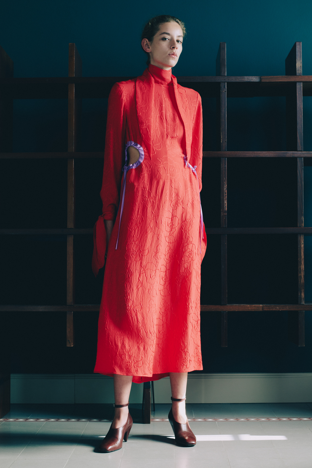 OBLÒ DRESS - FLAME RED