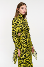 OBLÒ DRESS - LIME BUTTERFLY