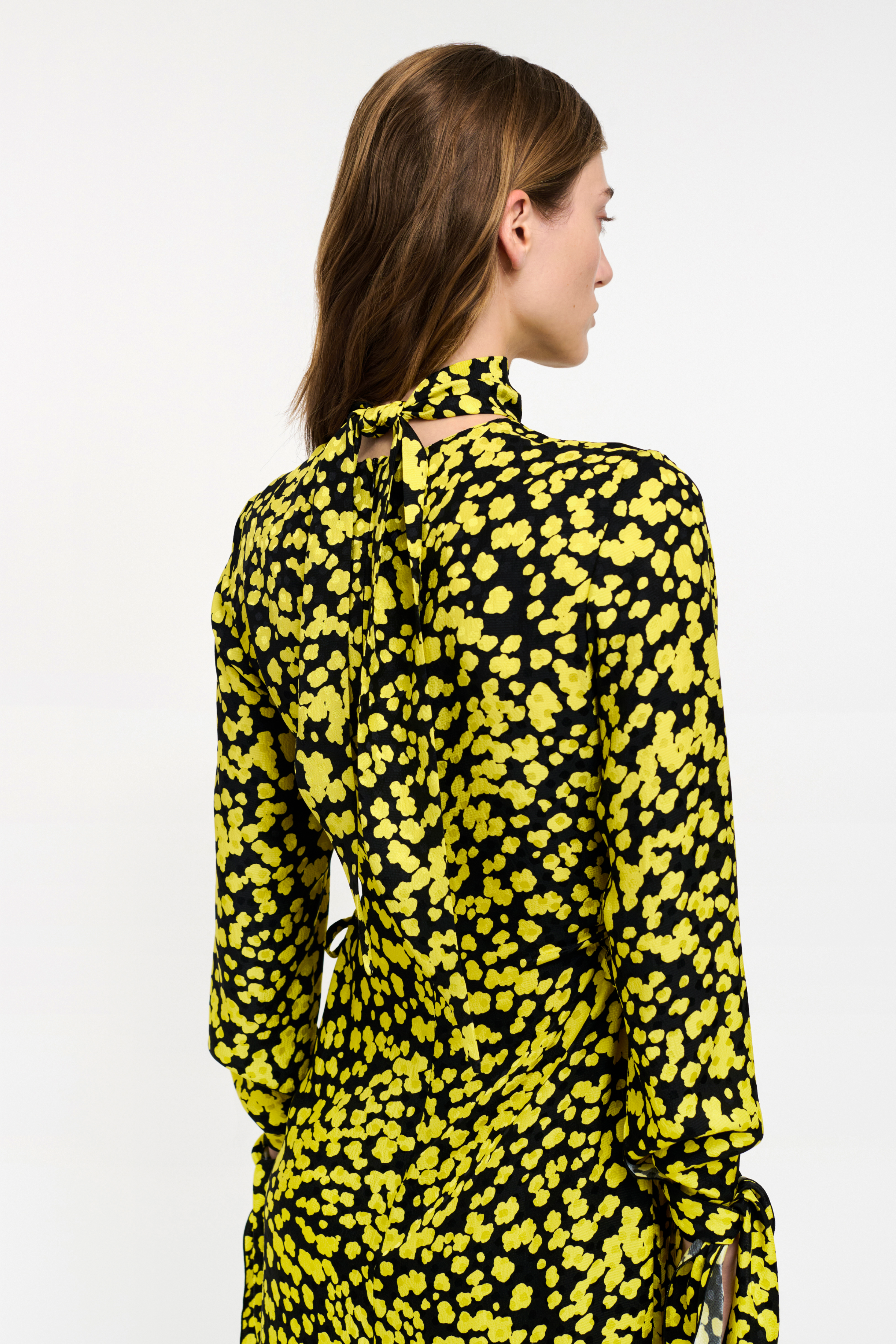 OBLÒ DRESS - LIME BUTTERFLY