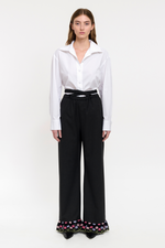 RIVIERA TROUSERS - ANTHRACITE WOOL