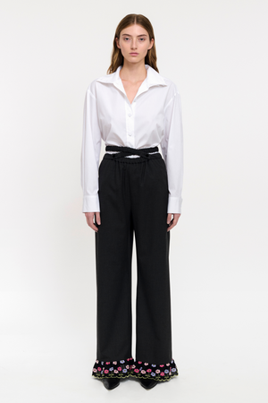 TILDA SHIRT - WHITE COTTON POPLIN