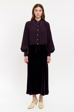 ROLLER MINI SHIRT - ORCHIDEA AUBERGINE