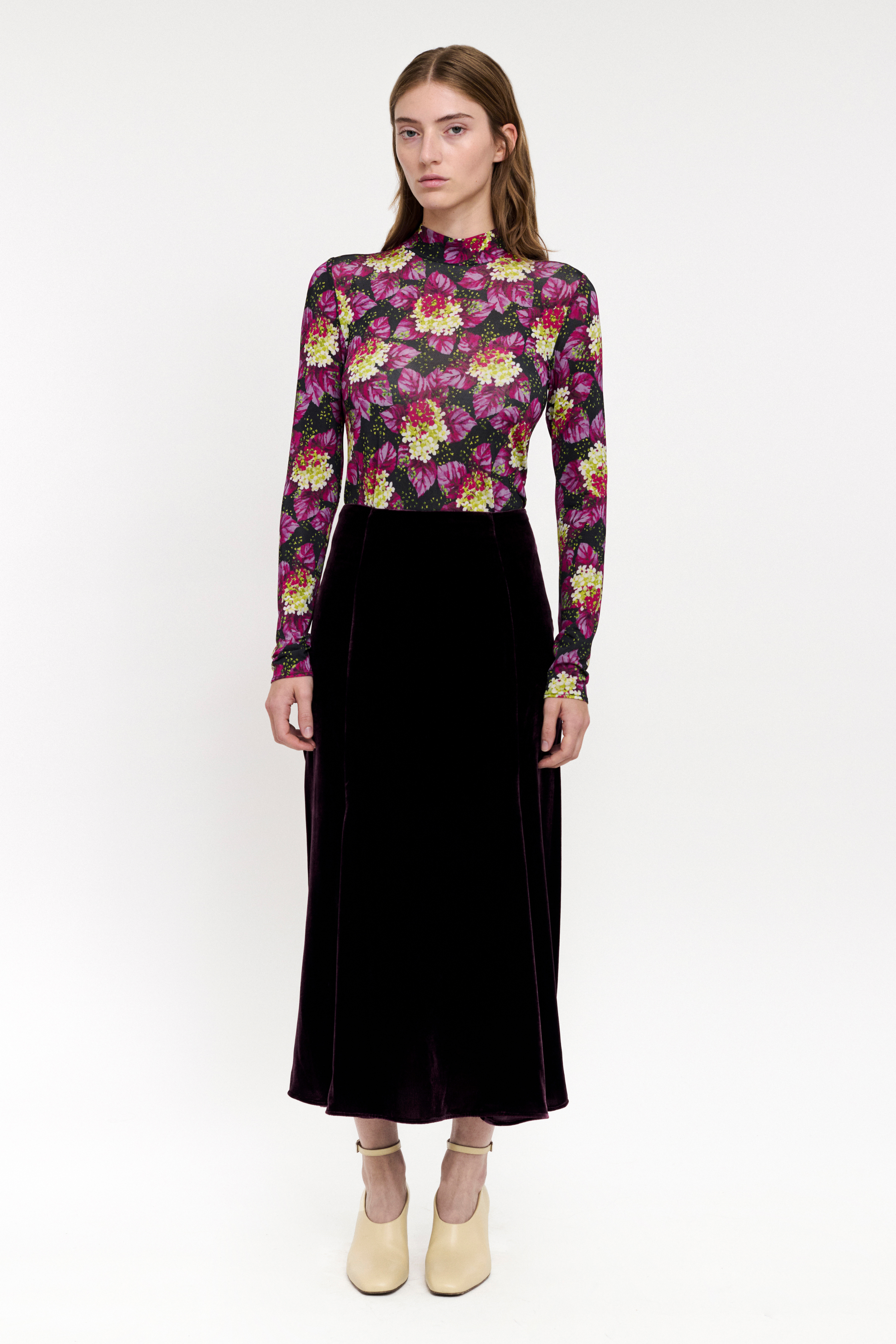 TULIP SKIRT - VENICE PLUM