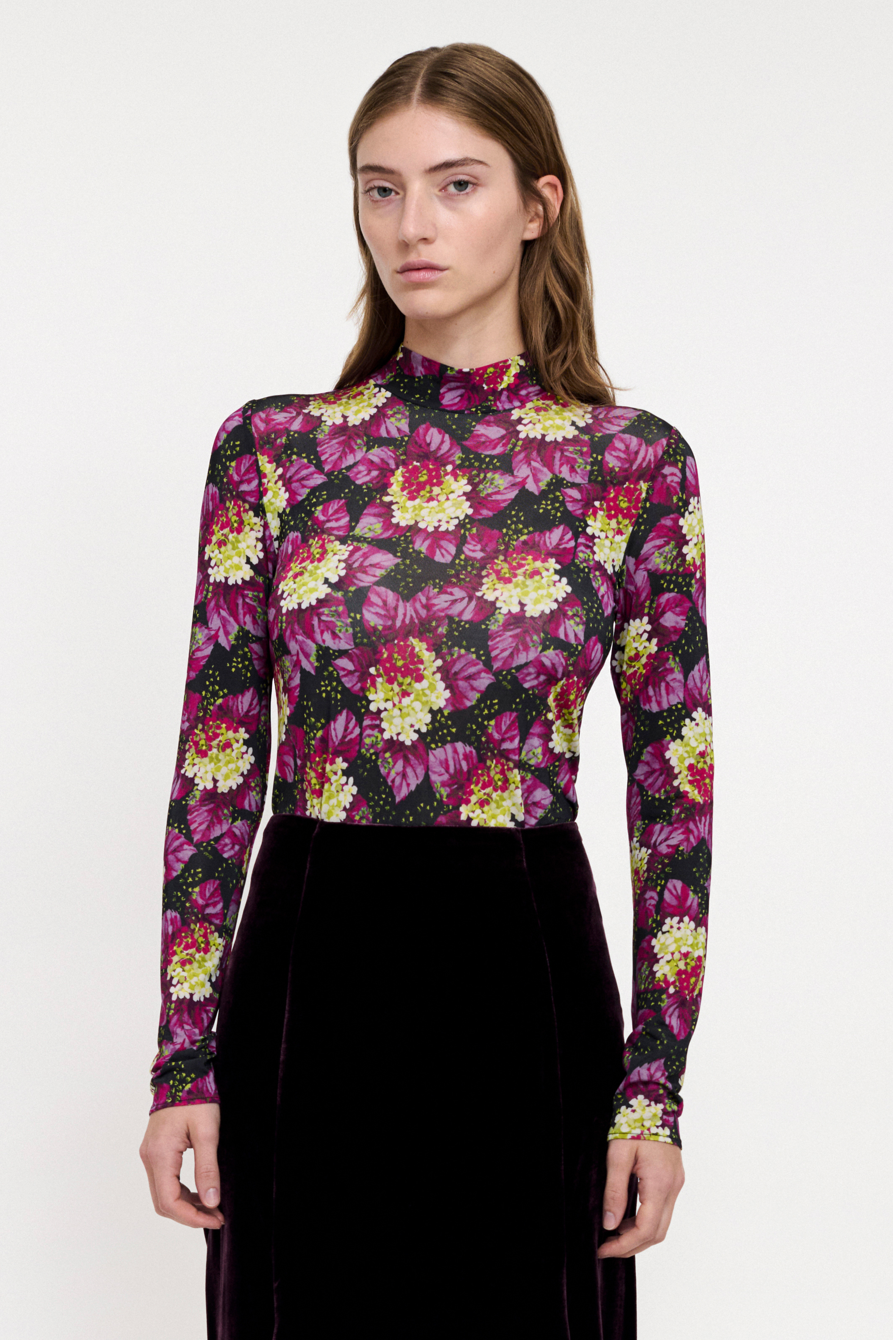 TURTLENECK TOP - ORTENSIA PINK