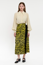 MADELEINE SKIRT - LIME BUTTERFLY