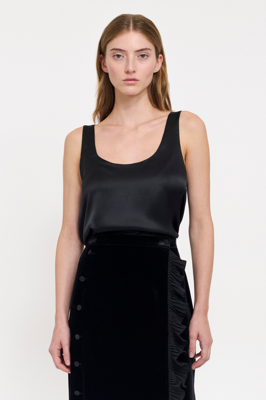 TANK TOP - BLACK LIQUORICE