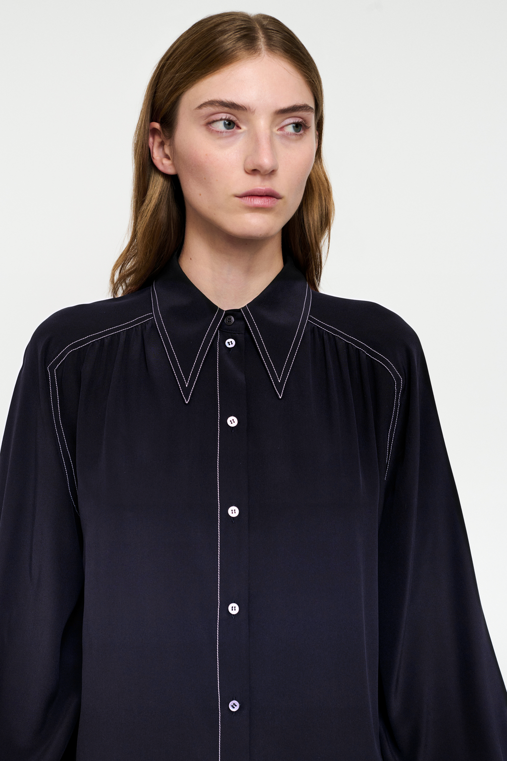 ROLLER SHIRT - ORCHIDEA DEEP BLUE
