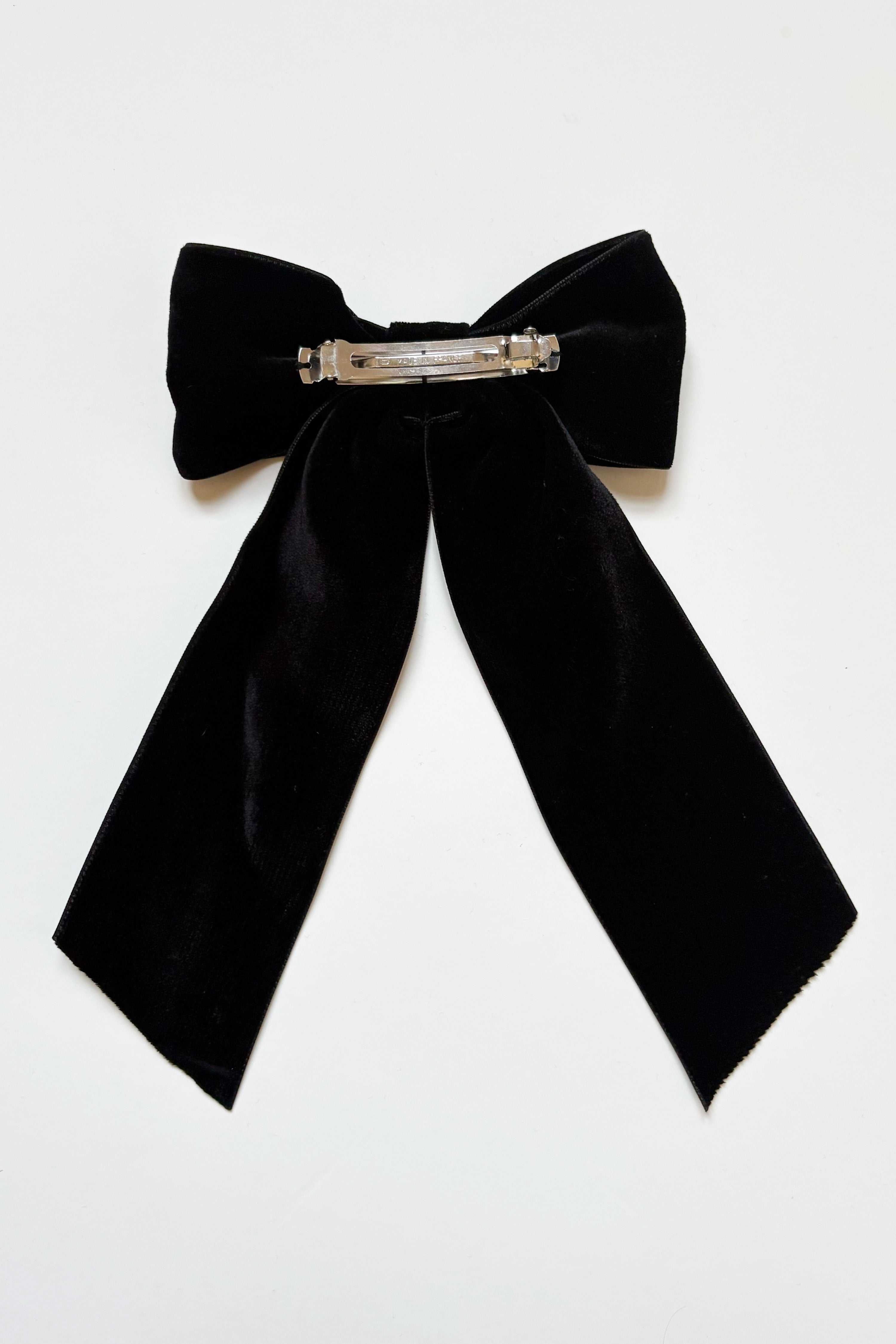 HAIR BOW - BLACK VELVET