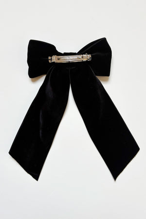 HAIR BOW - BLACK VELVET