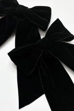 HAIR BOW - BLACK VELVET