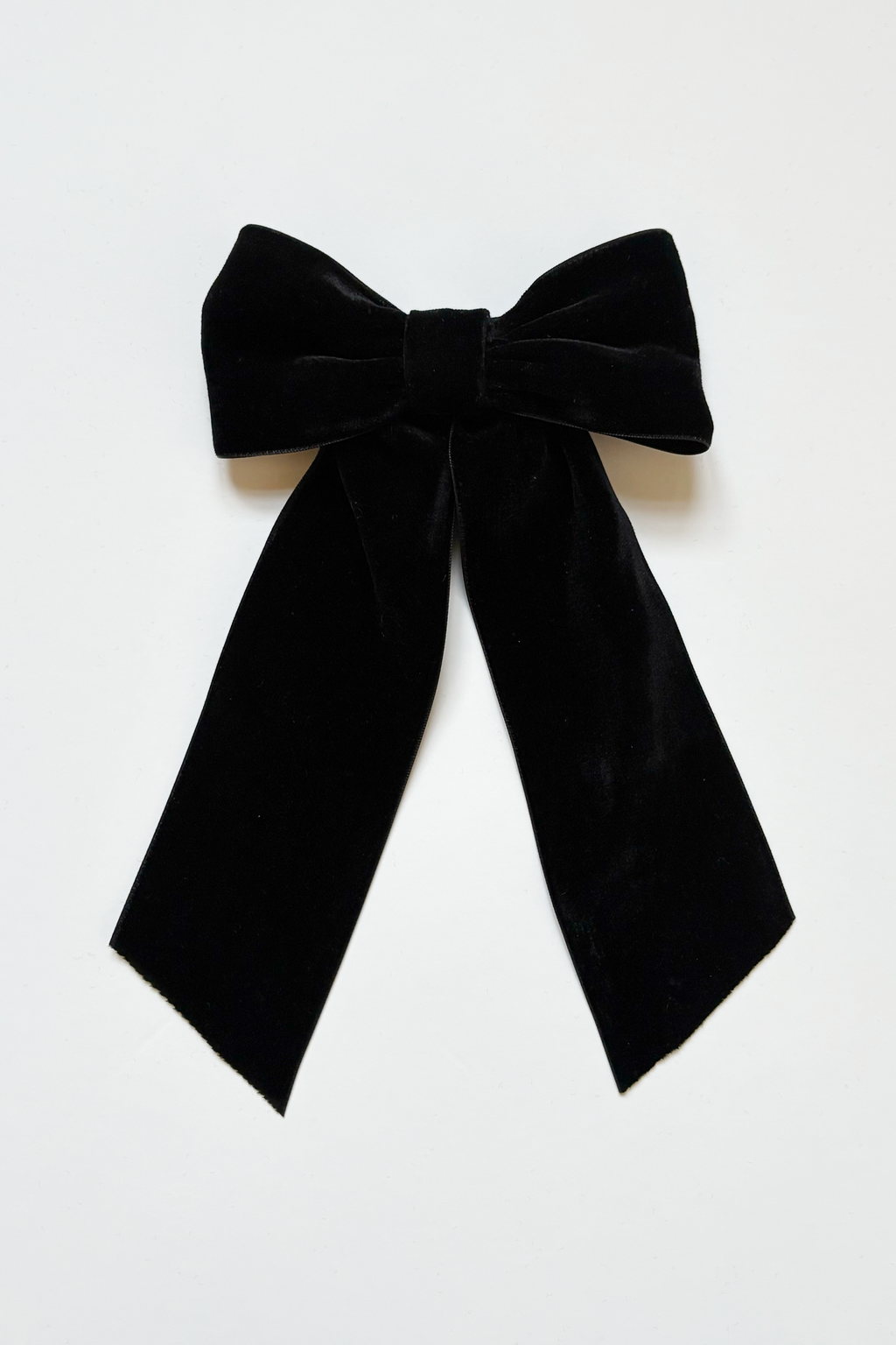 HAIR BOW - BLACK VELVET