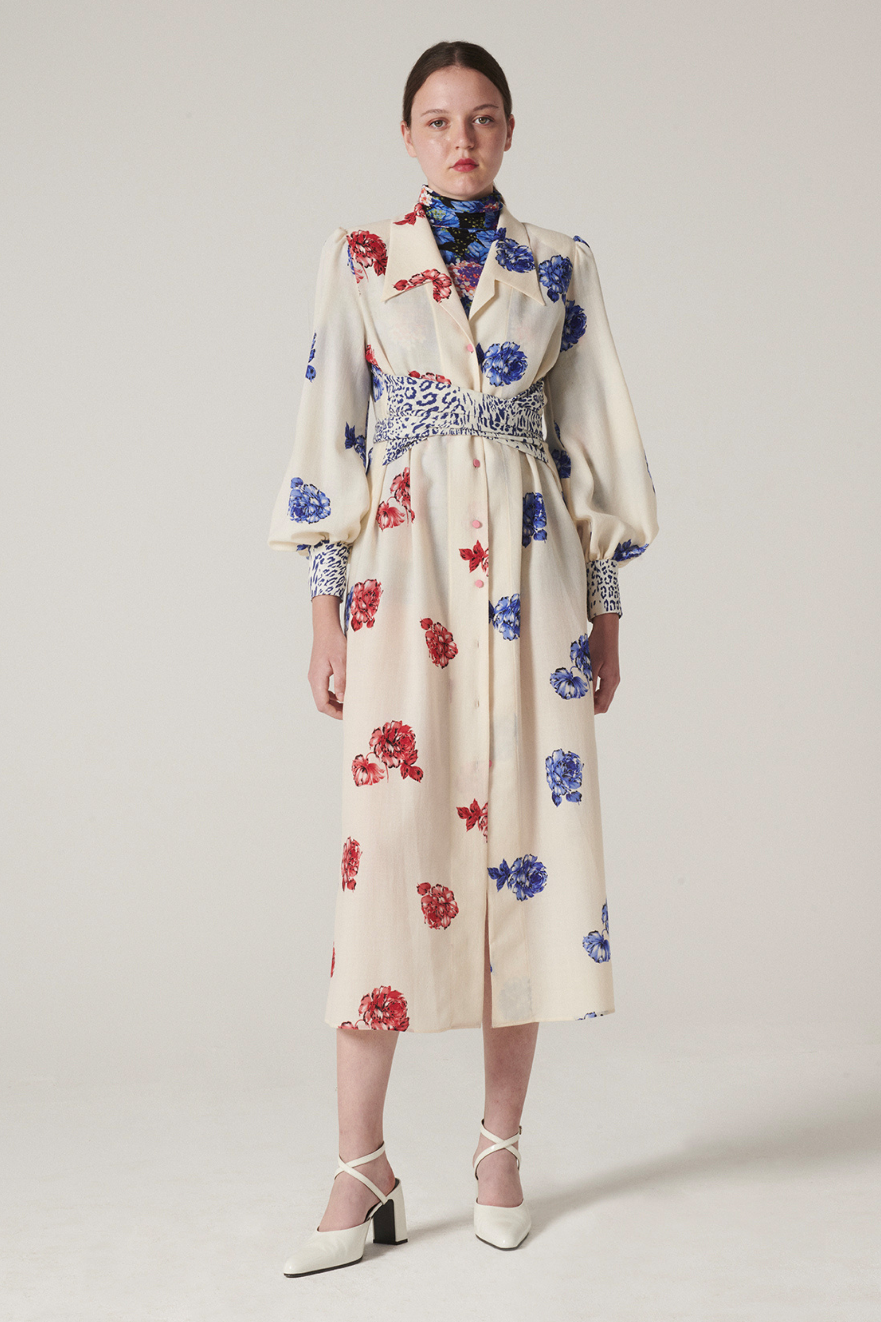 CHARLIE DRESS - ROSES WOOL