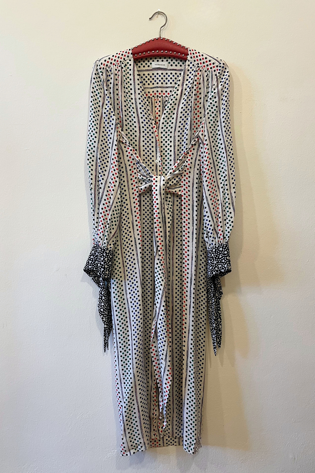 OOPSY DAISY LONG DRESS - POLKA DOTS