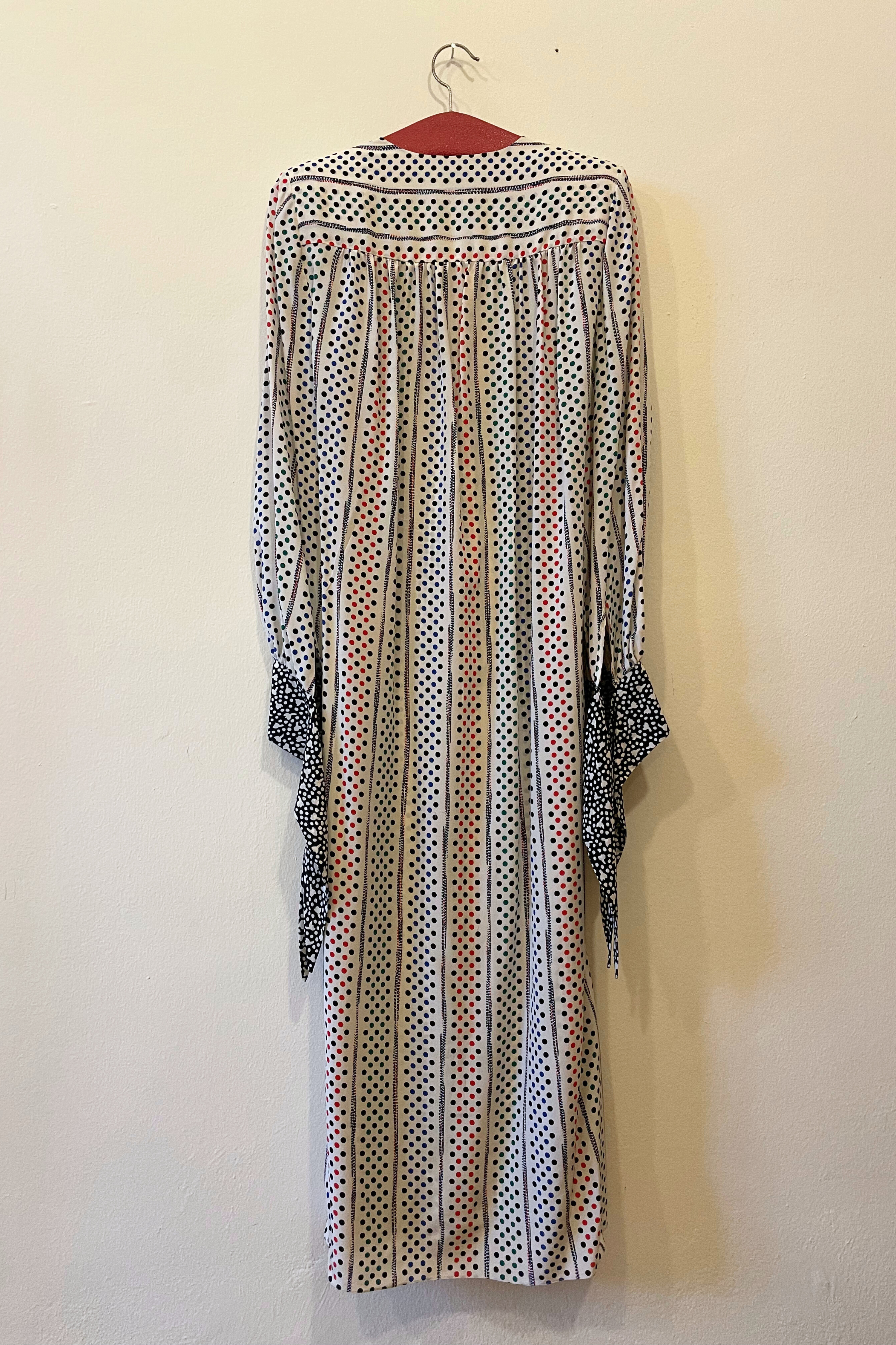 OOPSY DAISY LONG DRESS - POLKA DOTS