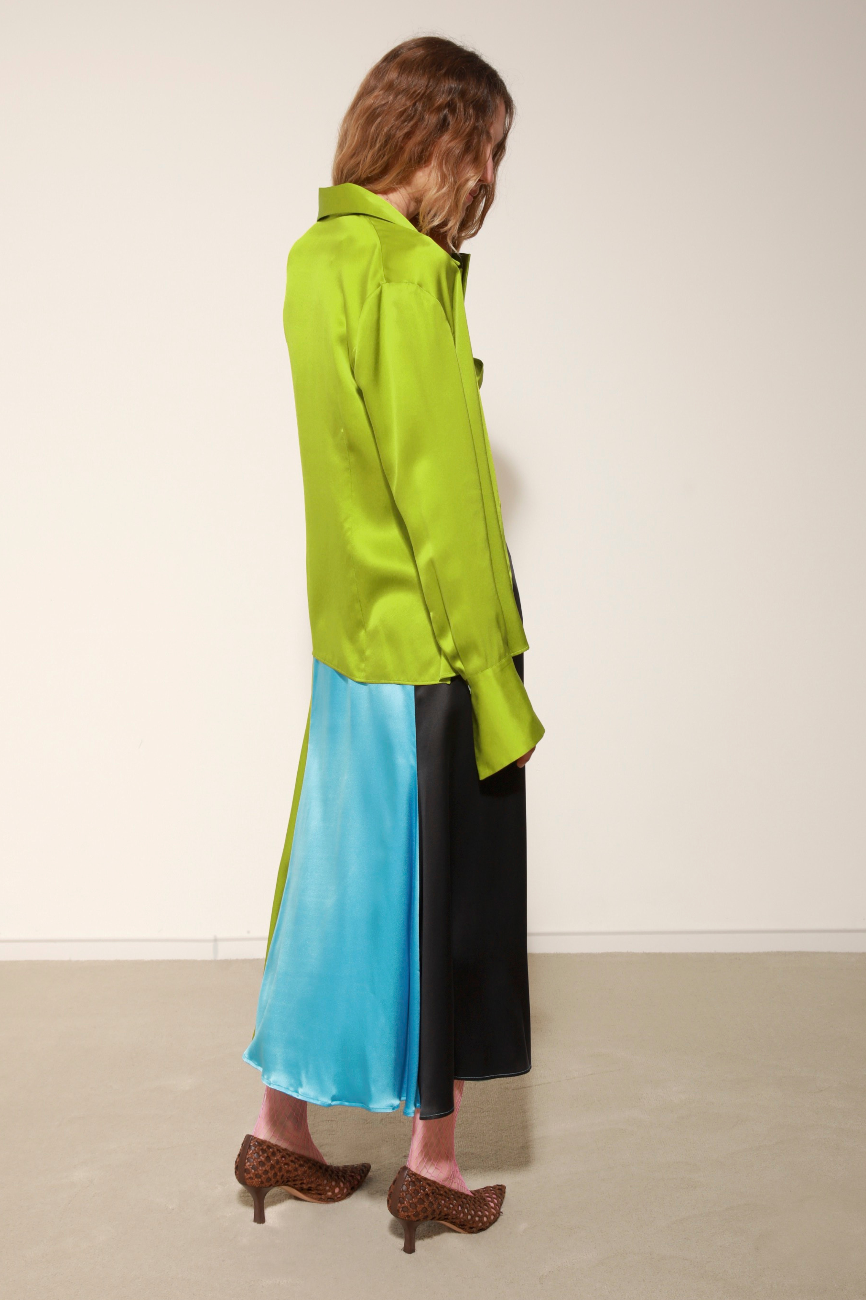 TULIP SKIRT - SATIN MULTICOLOR