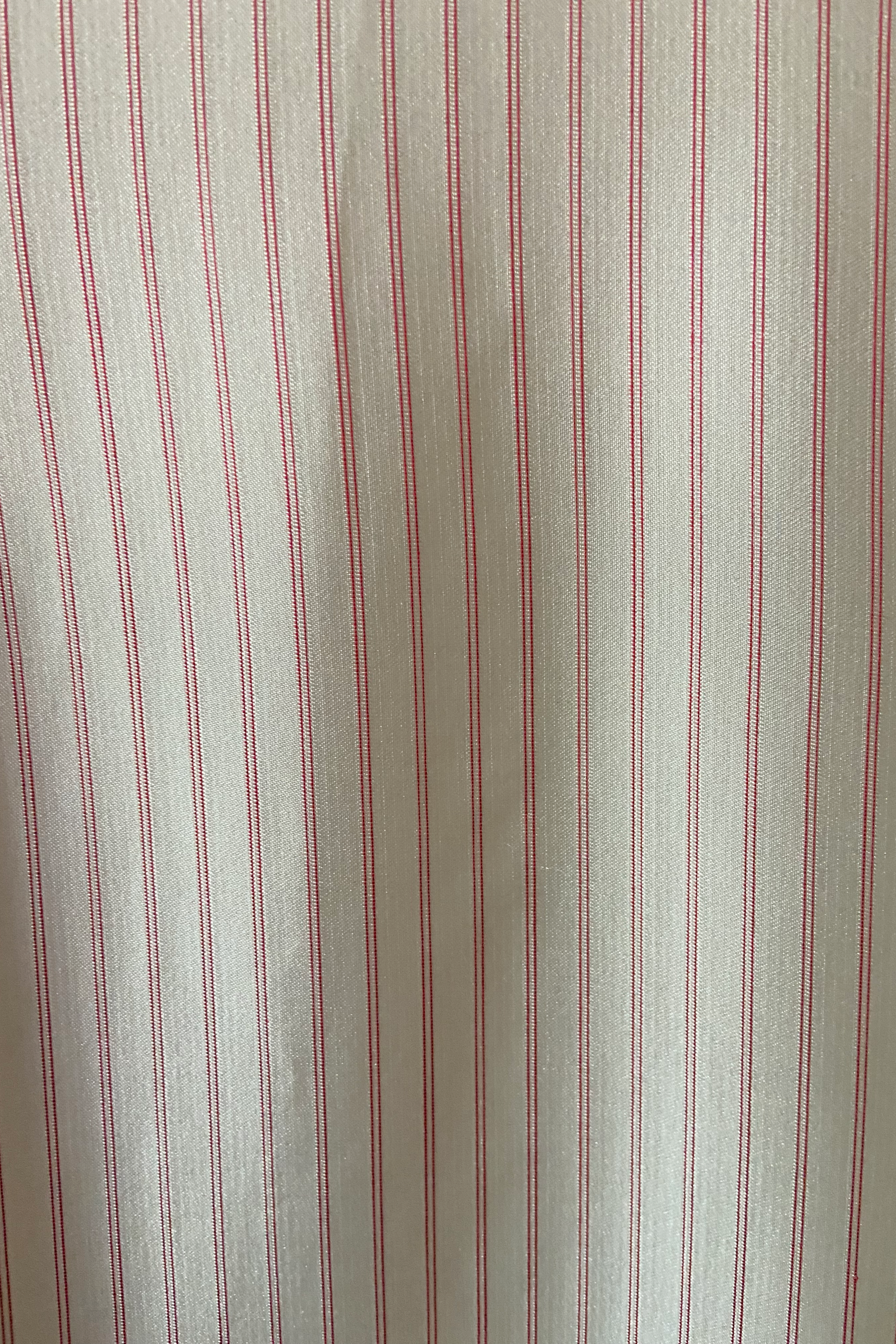 LOULOU MINI DRESS - RED PINSTRIPE SATIN